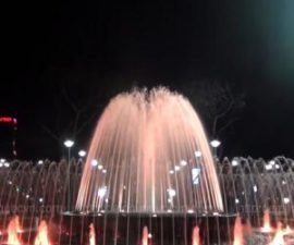 Thi công đài phun nuớc công viên Mộc Châu Sơn La 2