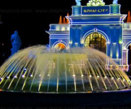 Thi công đài phun nước Royal city nguyễn trãi Hà Nội 2
